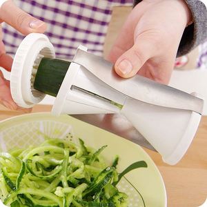 Wholesale 4-in-1 Spiral Funnel <b>Shredder</b> 4 Types of Blades Kitchen Spiral <b>Vegetable</b> Slicer Salad Tool - Product Image 3