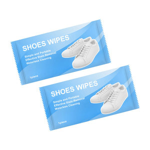 Lingettes nettoyantes individuelles jetables pour chaussures, lingettes nettoyantes pour baskets, élimination rapide des taches - Product Image 1