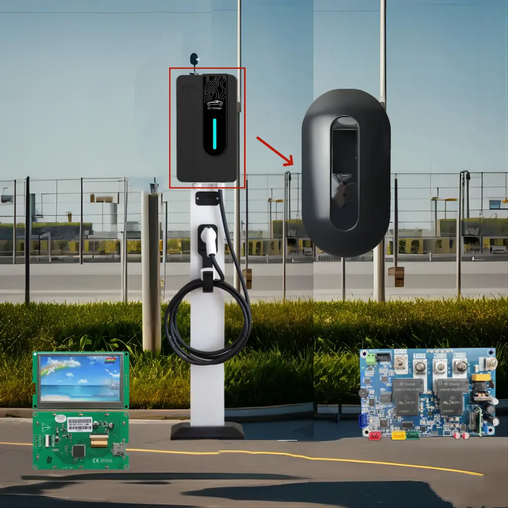 Caricabatterie AC EV Caricabatterie auto Elettro Ev wallbox 7kw EVSE ricarica pile ev Stazioni di ricarica