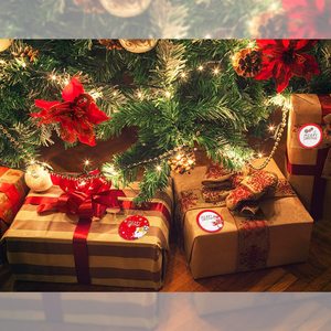 Étiquettes autocollantes pour cadeaux de noël, motifs adhésifs de noël, étiquette de nom, étiquette de cadeau de vacances, petite - Product Image 6