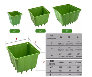 6-Inch Hydroponic Grow <strong>Pot</strong> for Growth Large <strong>Plastic</strong> Culture Substrate Cultivation on Flood <strong>Table</strong> for Gardens and Nurseries - Product Image 6