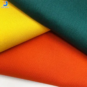 Jinda TC Dyed Solid Colors Polyester Cotton Dyed T/C 80/20 65/35 Uniform Twill 190gsm 240gsm 155cm 160cm 170cm Width Fabric