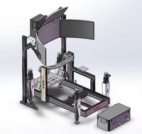 Kits de Cabina de Piloto DIY de Aluminio para Simulador de Carreras Interior, Máquina de Juego VR Operada con Monedas con Experiencia de Conducción de Coches de Carreras