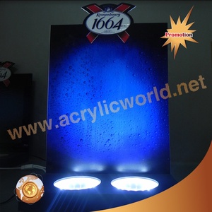 Présentoir à vin personnalisé pour point de vente avec éclairage LED, vitrine en acrylique pour bouteilles, pour comptoir de vente au détail - Product Image 5
