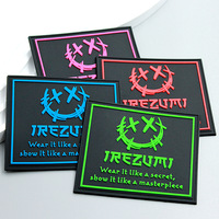 Écussons en silicone personnalisés avec logo, sublimation PVC, pour chapeaux, variés, incluant des lettres anglaises, des cœurs, des fleurs, des étiquettes en caoutchouc