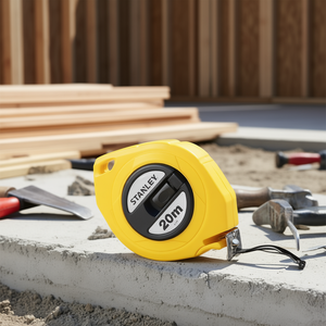 Stanley Steel Tape Measure 20m Retractable With <b>Hook</b> For Measuring - Product Image 3