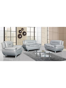 Ensemble de <span class=keywords><strong>canapé</strong></span> sectionnel Pride Style américain en similicuir noir <span class=keywords><strong>blanc</strong></span> en gros direct d'usine 3 + 2 + 1 - Product Image 5