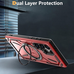 Funda móvil de protección resistente para Samsung <span class=keywords><strong>Galaxy</strong></span> S25 Ultra S24 FE S23 Plus S22 soporte de anillo resistente a prueba de golpes - Product Image 4