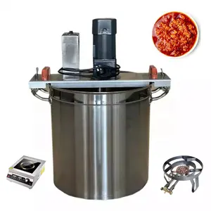 Aço inoxidável óleo vapor jacketed cozinhar chaleira máquina 200 litros açúcar fudge chocolate jam jacketed chaleira pot