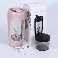 Bouteille Shaker Électrique Rechargeable USB 600ml en PS avec Mélangeur Vortex et Paille Intégrée pour Boissons – Idéale pour la Gym