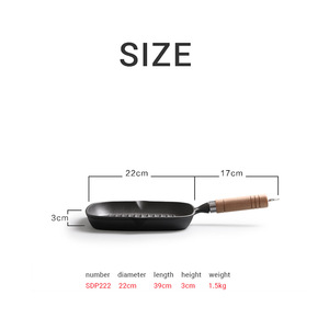 Lớn gang không dính đồ nấu nướng Die Cast <span class=keywords><strong>Set</strong></span> Lẩu Sukiyaki nabemono crofton Skillet nhà bếp đồ nấu nướng casterol de ẩm thực - Product Image 5