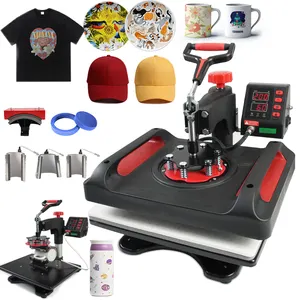 Freesub P8001X Split combo heat press machine T-shirt heat press machine 8 in 1 cup hat/cap printing machine