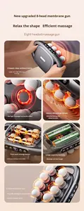 Pistola de Masaje Profesional 8 en 1, 3200 RPM, Percusión de Tejido Profundo, Kit de 16 Accesorios, Gran Potencia para Atletas - Product Image 3