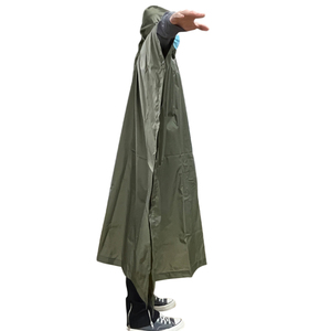 Impermeabile leggero impermeabile in gomma pvc poncho impermeabile con cappuccio a corde - Product Image 6