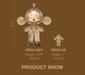 POPMART MEGA SKULLPANDA 400% Wu Jianan Heaven Nine Levels, <span class=keywords><strong>Figuras</strong></span> de Acción de PVC, Muñecos a Escala 1/12, Cajas Misteriosas Coleccionables para el Hogar - Product Image 6