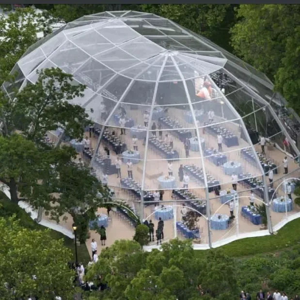 Mega chiaro tenda a cupola 40m all'aperto 1000 persone capacità festa di nozze tendone concerto domo evento tenda cupole per eventi 500 persone