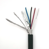 24AWG 2 paires de câbles de contrôle de lumière XLR DMX 512 110ohm Mobile AES/EBU Signal Cord Bulk Data Wire pour systèmes d'éclairage Haut-parleur