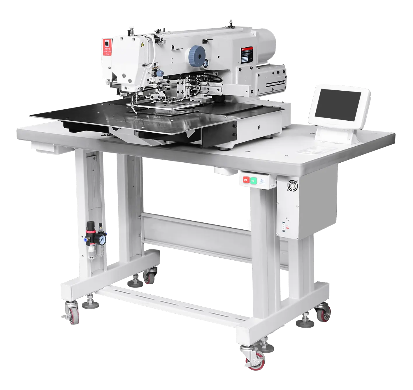 Computadorizada automática Etiqueta padrão De Máquina De Costura Industrial para o logotipo