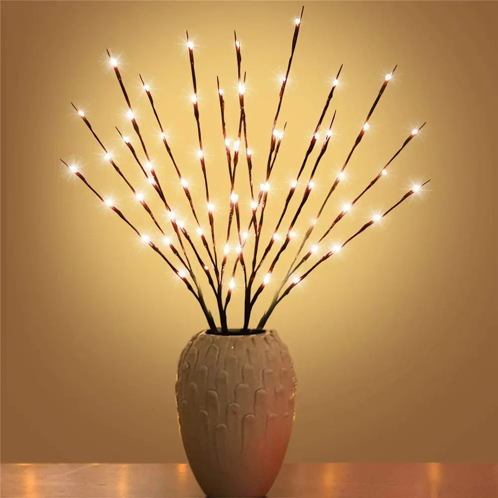 20 LED Twig işıklı şube vazo dolgu ağacı şubesi işık noel düğün noel yeni yıl dekoratif ışıklar gece lambası