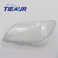TIEAUR Nouveau style de système d'éclairage automobile, couvercle de lentille de phare en verre, abat-jour, couvercle en verre transparent pour E66/E65 2005-2008