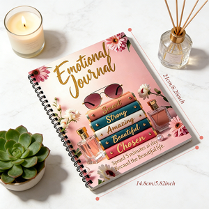 Diario Emocional Switch Research, Cuaderno Espiral, Autocuidado, Diario de Manifestación con Apoyo Psicológico, Encuadernado en Espiral, Regalo - Product Image 5