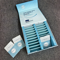 Boîte rigide personnalisée à 4 compartiments avec couvercle rabattable, emballage transparent pour aligneurs, boîte cadeau