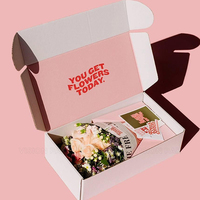 Boîte en carton personnalisée avec logo imprimé pour emballage de bouquets de fleurs pliables de luxe OEM 2025, emballage cadeau pour bijoux