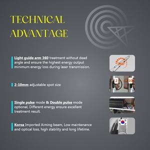 Máquina láser de picosegundos para eliminación de tatuajes con láser pico multifuncional - Product Image 3