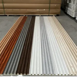 Wpc Pvc Decorative wood alternatives Interior Wall Covering Plastic Cladding Exterior Wood Wall Panels