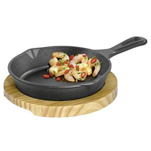 กระทะเสิร์ฟบาร์บีคิวพร้อมด้ามจับ แผ่นไม้สำหรับทำอาหารกลางแจ้ง - Product Image 1