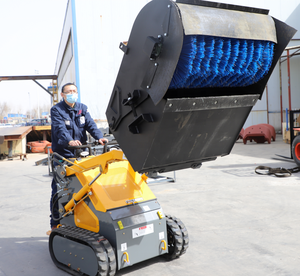 Mini Traktor <span class=keywords><strong>Loader</strong></span> Sekop Salju Listrik Skid Steer Crawler <span class=keywords><strong>Loader</strong></span> YF380 dengan Komponen Hidrolik MOOG - Product Image 2