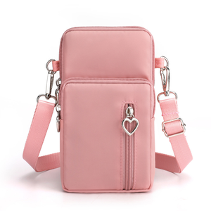 Bolsos cruzados pequeños de moda con logotipo personalizado para teléfono celular, bolsa de hombro, cartera, funda para teléfono móvil con correa para el cuello. - Product Image 1
