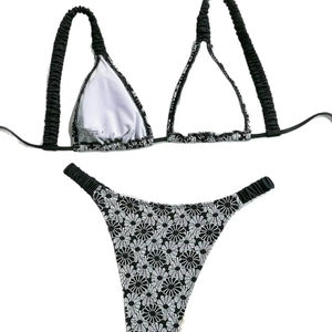 ชุดว่ายน้ำเซ็กซี่ 2 ชิ้น ปี 2025 ลายสัตว์ เอวสูง สำหรับผู้หญิง บิกินี่แบบดันทรง แห้งเร็ว ชุดชายหาด - Product Image 3