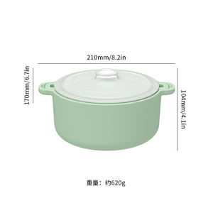 Gadgets de cocina creativos resistentes al calor de grado alimenticio, cuenco de pescado al vapor de silicona, horno <span class=keywords><strong>microondas</strong></span>, vaporizador de silicona con tapa - Product Image 6