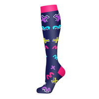 Nouvel ensemble de chaussettes de compression transfrontalières pour le sport, le yoga et la course à pied - Chaussettes longues de soutien des mollets jusqu'au genou pour hommes et femmes