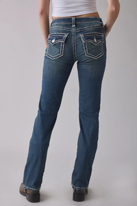 女性用スリムフィットスキニージーンズ弾性刺繍ヴィンテージペンシルパンツ通気性デニムカラーフェードプルーフ洗える夏用洗濯 - Product Image 3