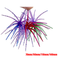 Appâts artificiels bicolores en forme d'ormeaux marins 70mm/90mm/110mm/140mm, leurres souples en TPE, vers flottants, montages bioniques – Vente en gros