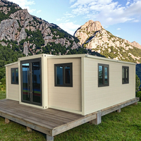Villa pliable préfabriquée à prix abordable, maison mobile modulaire extensible de 20 pieds ou 40 pieds, bureau, hôtel, maison conteneur préfabriquée