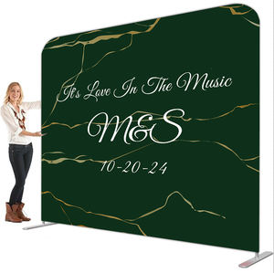 Toile de fond en tissu à tension droite personnalisée EZ Tube Bannière d'affichage populaire pour les salons commerciaux-Comprend des oreillers Case Tradeshow Giveaways - Product Image 1