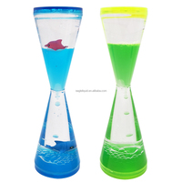 Minuterie de sable liquide à écoulement inverse nouveauté horloge à eau acrylique minuterie liquide