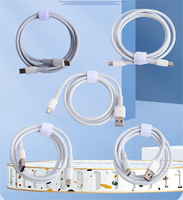 Kabel USB pengisi daya cepat, kabel USB tipe-c ios PD C-C kualitas tinggi 6A