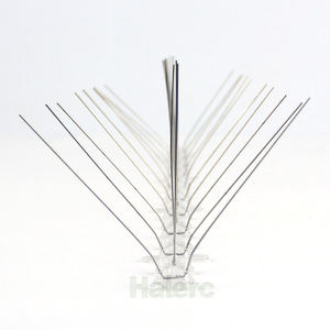 Base de clôture murale en PC et pointes anti-oiseaux en acier inoxydable 304 pour répulsif à oiseaux, pointes anti-oiseaux de bonne qualité, anti-pigeons - Product Image 2