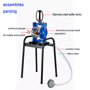 Bomba Pneumática Mini A-10 de Duplo Diafragma 7.5 HP de Alta Eficiência Operada a Ar com Tanque de Pressão Durável em Liga de Alumínio - Product Image 3