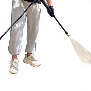 Pistolet à eau <span class=keywords><strong>haute</strong></span> <span class=keywords><strong>pression</strong></span> 1500W en acier inoxydable, buse de jet, embouts, tuyau de 32 pieds, compatible Greenworks pour lave-auto - Product Image 3