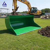 Godet de nivellement pour excavatrice 6-8 tonnes, godet large 1100mm 1200mm, volume 200L, godet de fossé S40 pour nivellement de terrain