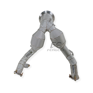 Tubo de Escape de Alto Flujo para Audi A6/A7 C8 3.0T Allroad EA839 2019-2024, Tubo de Escape de Acero Inoxidable con Aislamiento Térmico - Product Image 6