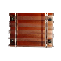 Dissipateur thermique passif pour serveur 1U avec ailettes en cuivre, refroidisseur de processeur pour AM4 AM5 SP3, refroidissement par air 200W, chambre à vapeur avec caloduc