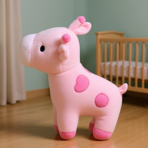 Manta de jirafa de peluche para bebé Vianney, 1m x 0,74m, ligera, hipoalergénica, regalo para cubierta de cochecito de bebé - Product Image 2