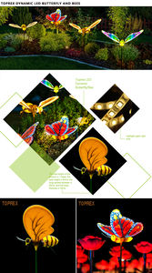 Toprex nouveau Design dynamique Pigeon LED Motif lumière ABS extérieur Commercial paysage décoration paix colombe lumières de noël - Product Image 4