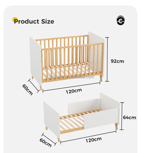 Venta caliente de cuna de madera para bebé cama de crecimiento para niños pequeños cama para niños pequeños por fabricantes chinos - Product Image 5